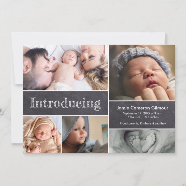 Anúncio Chalkboard Simple apresenta fotos múltiplas para b (Frente)