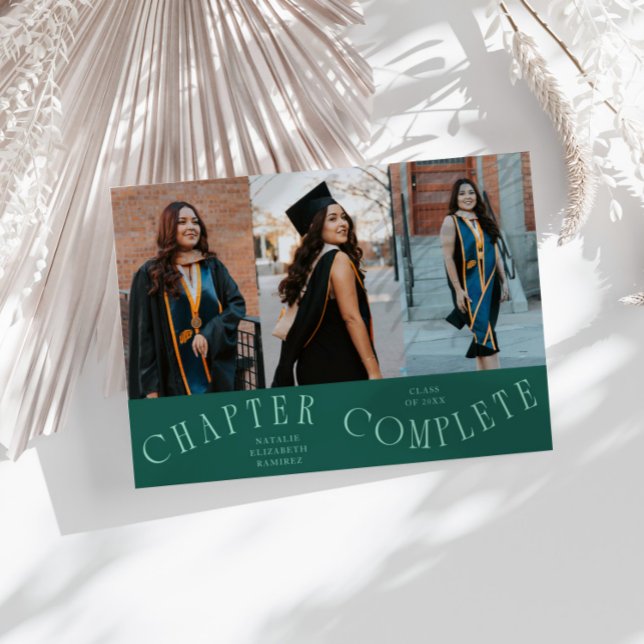 Anúncio Chapter Complete Typography Green Grad Photo  (Criador carregado)