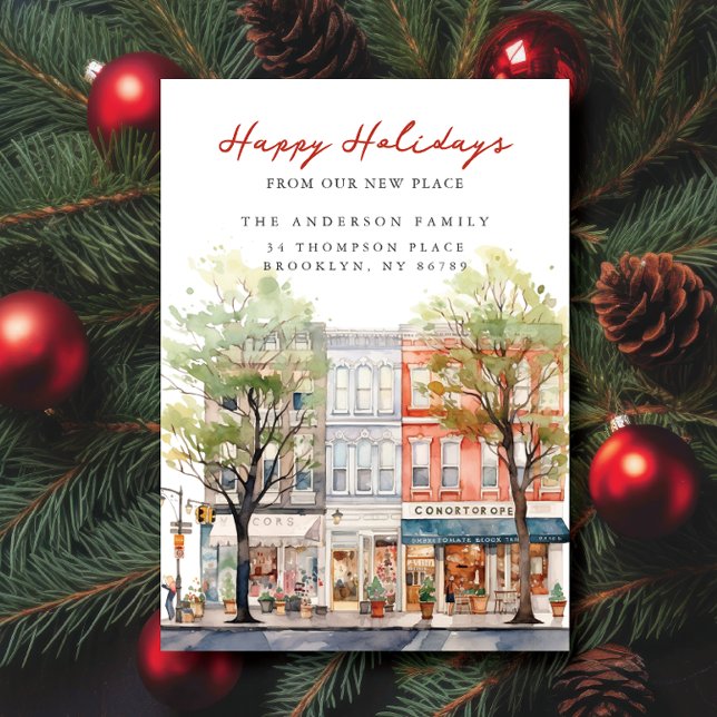 Anúncio Charme de Natal Nova Endereço da Cidade (Criador carregado)