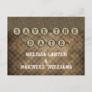 Anúncio Chaves Steampunk Mocha Cartão Postal de Salvar a D