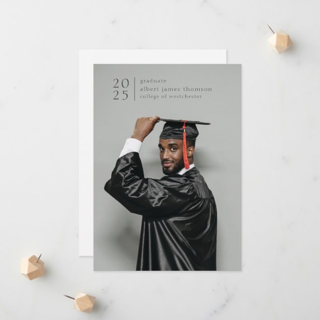 Anúncio cheio sangra foto simples moderna em negrito ano (Frente/Verso In Situ)