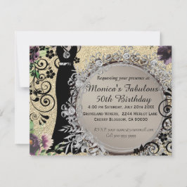 Anúncio Chic Elegant Fabuloso 50º aniversário