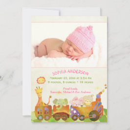 Anúncio Choo Choo Train Baby Girl Foto Birth