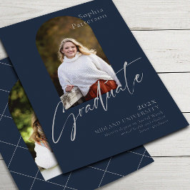 Anúncio Cinza de Marinho de Fotografia Simples