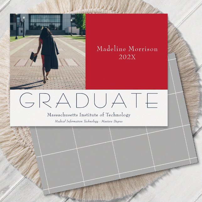 Anúncio Cinza Vermelha de Foto Moderna (Criador carregado)