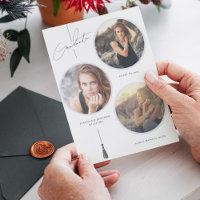 Círculo de Graduação de Colagem de Fotos Moderna B