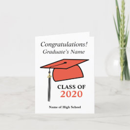 Anúncio Classe 2020, boné de cores de Segundos graus e fot