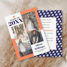 Classe de 2023: graduação em marinho de coral com 