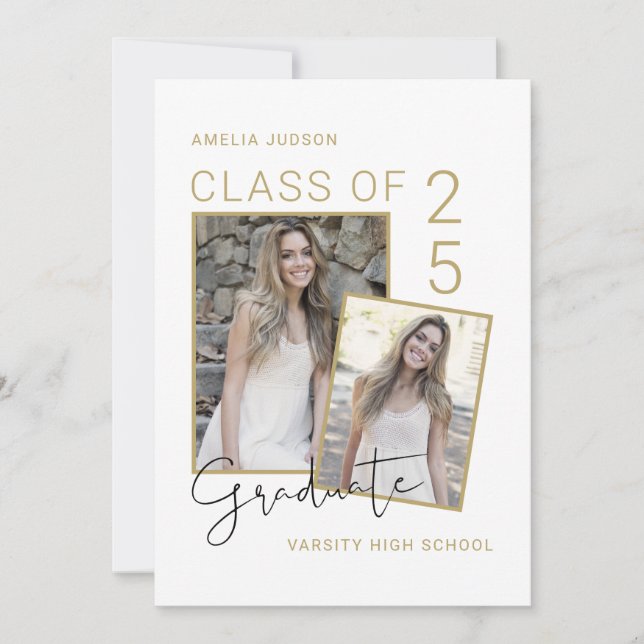 Anúncio Classe De 25 Graduação De Script De Foto E Biograf (Frente)