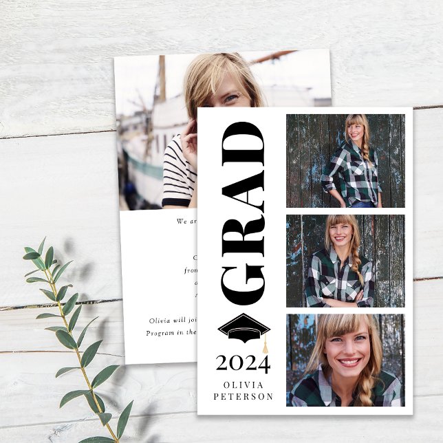 Anúncio Classe de Colagem de Fotos da Graduação 2024 (Criador carregado)