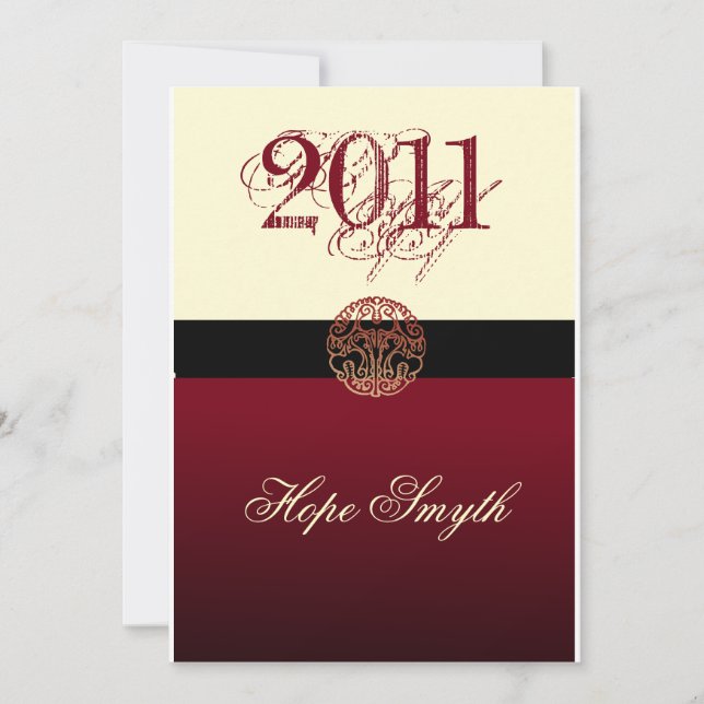 Anúncio Classe de Creme & Burgandy 2011 (Frente)