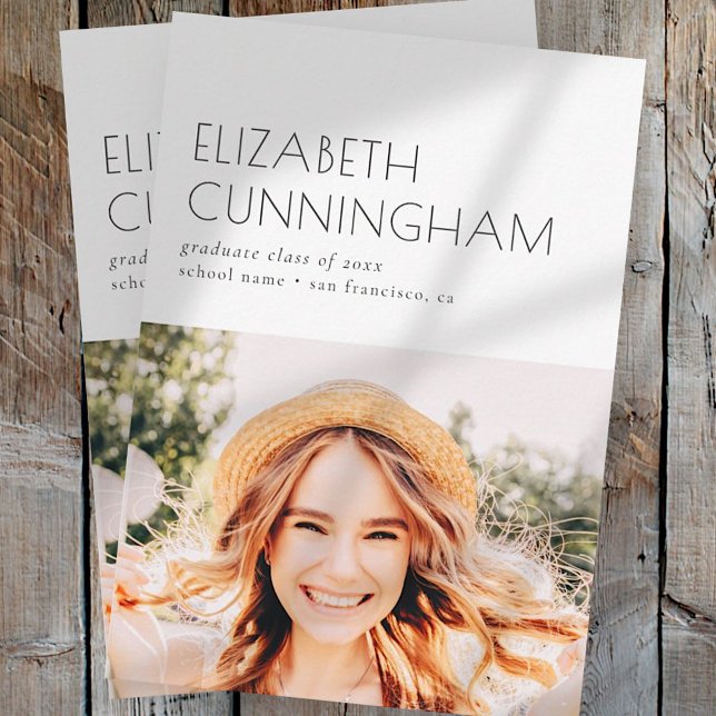 Anúncio Classe de formando de Graduação de Foto Minimalist (Criador carregado)