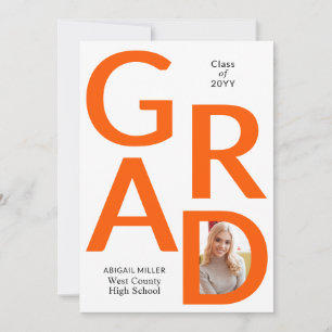 Anúncio Classe de FORMANDO de laranja vibrante de 2025