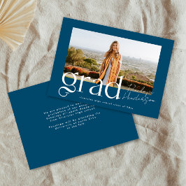 Anúncio Classe de Foto Azul Moderna de Graduação 2025