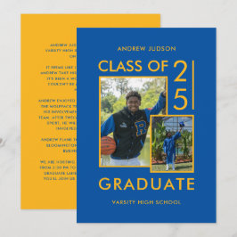 Anúncio Classe De Graduação Azul E Casa Aberta De 25 Fotos