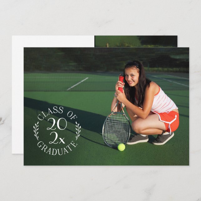 Anúncio Classe de Graduação de Foto Chic 2 do Formando 202 (Frente/Verso)