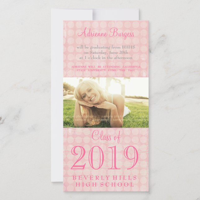 Anúncio Classe de Graduação de Mais velho para Meninas do  (Frente)