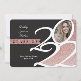 Anúncio Classe de Largura Dourada de rosa de Graduação de