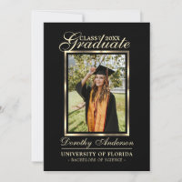 Classe Dourada de formando Preto | FOTO Obrigado