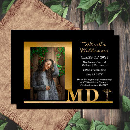 Anúncio Classe Elegante Ouro MD Caduceu 1 Foto Preto 