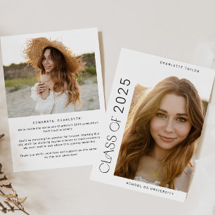 Anúncio Classe Mínima Moderna de Graduação de Foto em 2024