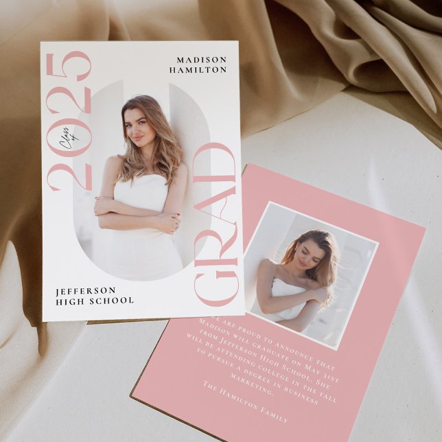 Anúncio Classe Moderna de Graduação de Foto 2 Formando Ros (Criador carregado)