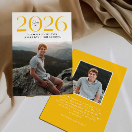 Anúncio Classe Moderna de Graduação de Foto Amarelo 2 2025
