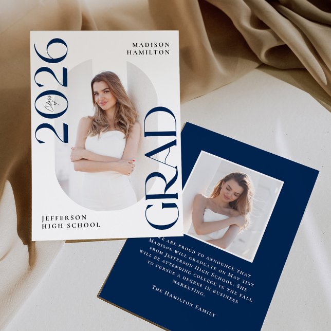 Anúncio Classe Moderna de Graduação de Foto do Marinho 202 (Criador carregado)