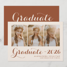 Classe Terracotta de Graduação de Colagem de Fotos