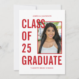 Anúncio Classe Vermelha E Branca De Graduação De 25 Fotos