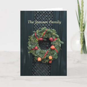 Anúncio clássico de endereço da porta frontal