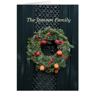 Anúncio clássico de endereço da porta frontal