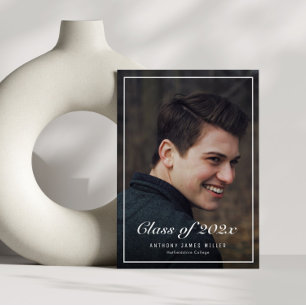 Anúncio clássico de graduação de fotograma