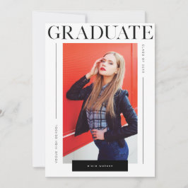 Anúncio Clássico Moderno Mínimo e Chic | Graduação de Foto