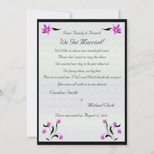 Anúncio Clematis Flowers em Stoney Path Elopement 2 (Frente)