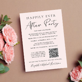 Anúncio Código QR de foto de recepção de casamento rosa
