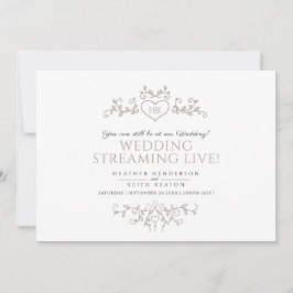 Anúncio Código QR de transmissão ao vivo de casamento bran