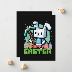Anúncio Coelho Feliz de Páscoa Jogo Pixel 
