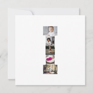Anúncio Colagem de Fotografias com design Carta I