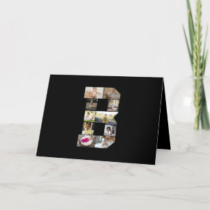 Anúncio Colagem de Fotografias com design Letra B