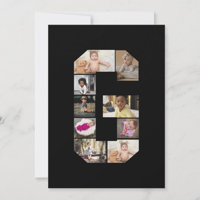 Anúncio Colagem de Fotografias com design Letra G (Frente)