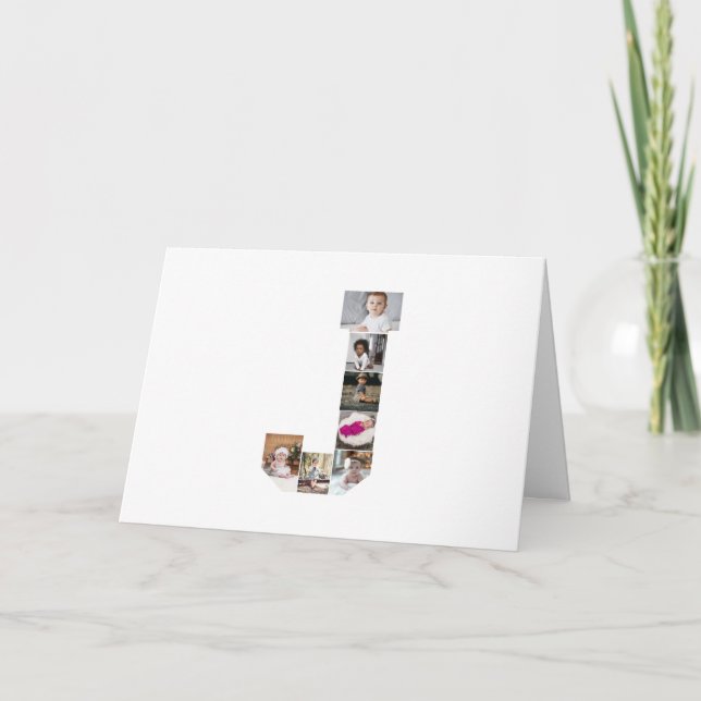 Anúncio Colagem de Fotografias com design Letra J (Frente)