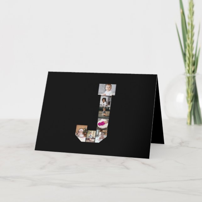 Anúncio Colagem de Fotografias com design Letra J (Frente)