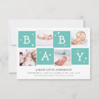 Colagem de Fotografias em Bloco BABY em Cute Recém
