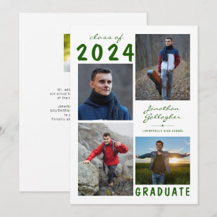 Anúncio Colagem de Fotos 5 Escrita à Mão de Formatura