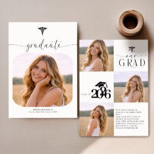 Anúncio Colagem de Fotos da Moda Graduação de Enfermagem