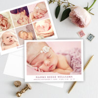 Colagem de Fotos de Bebê Menina Simplesmente Elega