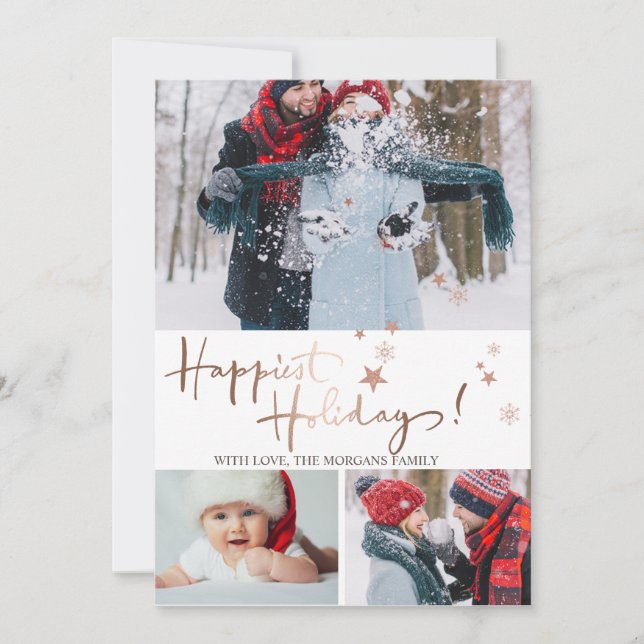 Anúncio Colagem de Fotos de Feriados Mais Felizes (Frente)