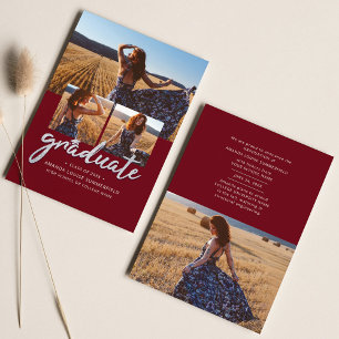 Anúncio Colagem de Fotos de Formatura 2026 Graduado