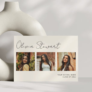 Anúncio Colagem de Fotos de Graduação de Script Minimalist